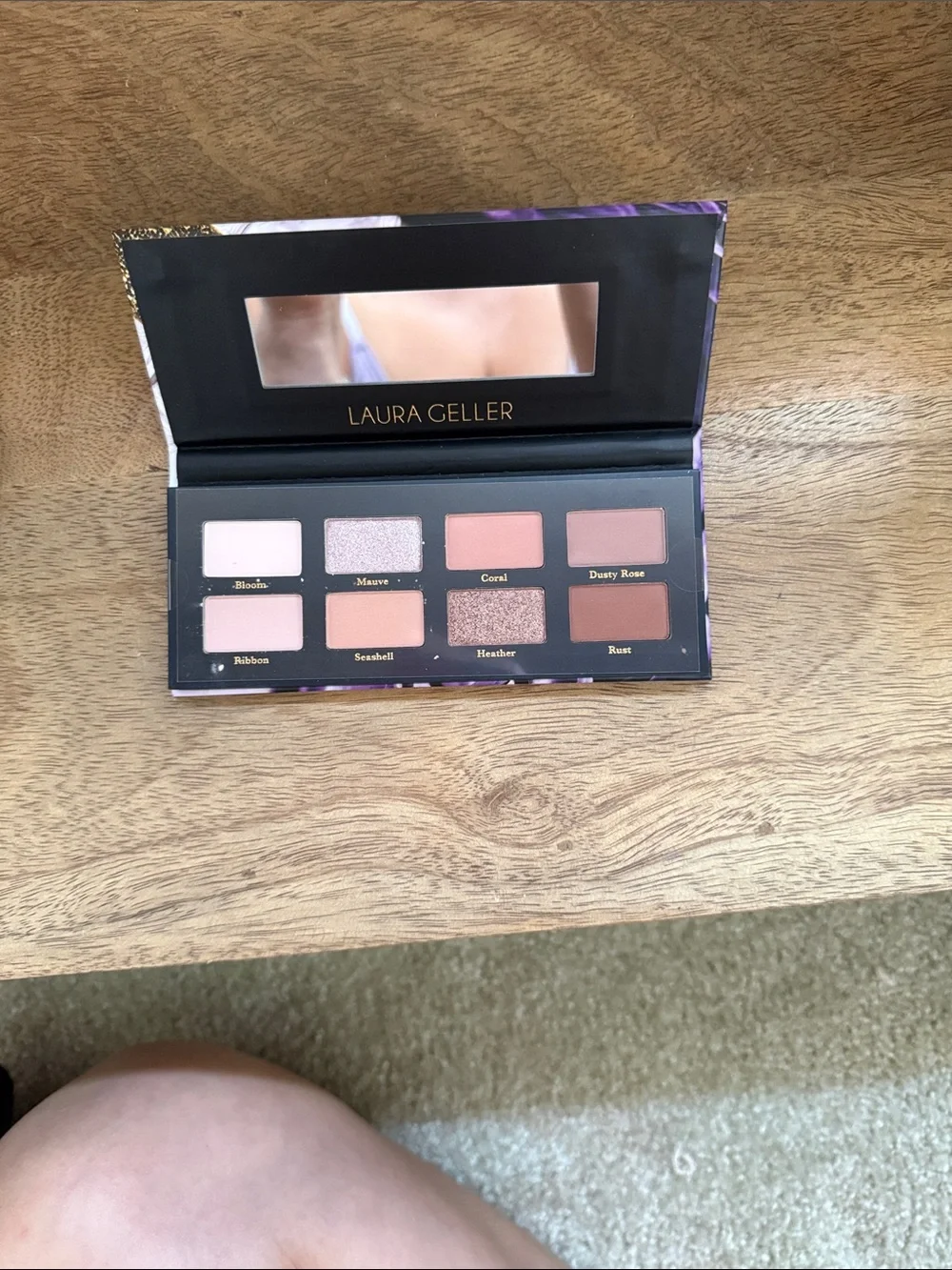 Laura Geller Rosy & Rustic 8-Color Eyeshadow Palette - Mauve, Coral, Dusty Rose